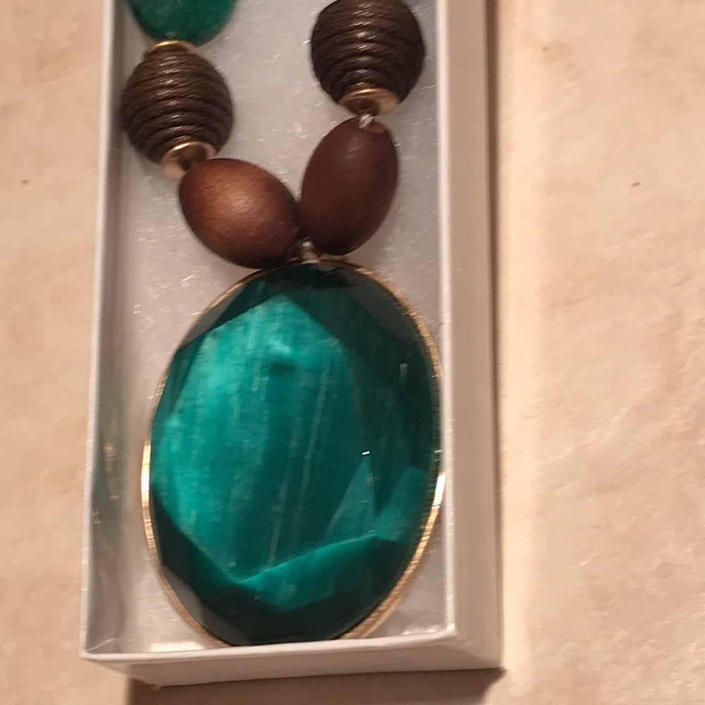 NWT SOUTHERN LIVING JEWEL GENUINE STONE NECKLACE GORGEOUS CHUNKY - Picture 13 of 13